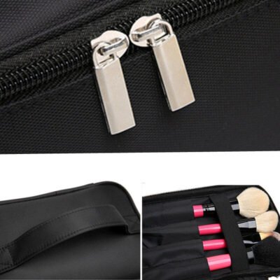 Double Layer Cosmetic Bag - Women’s Waterproof Travel Makeup Bag - Image 3